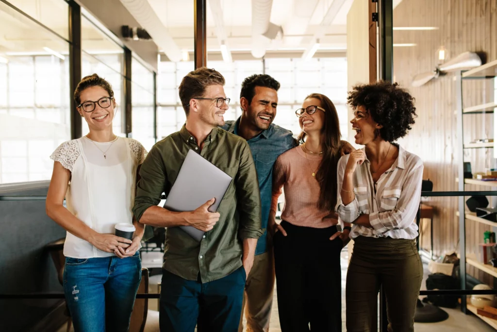 adults ready to play a scavenger hunt together